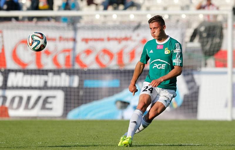 Football. T-Mobile Ekstraklasa. Cracovia Krakow - GKS Belchatow. 10.05.2015