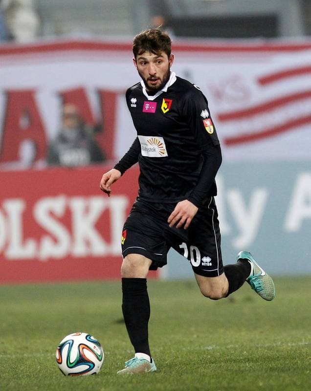 Football. T-Mobile Ekstraklasa. Cracovia Krakow - Jagiellonia Bialystok. 06.12.2014