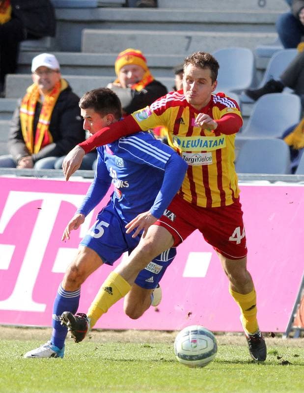 Football. T-mobile Ekstraklasa. Korona Kielce - Ruch Chorzow. 16.03.2013