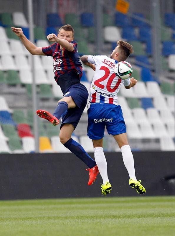 Football. PKO BP Ekstraklasa. Podbeskidzie Bielsko Biala - Pogon Szczecin. 17.08.2015