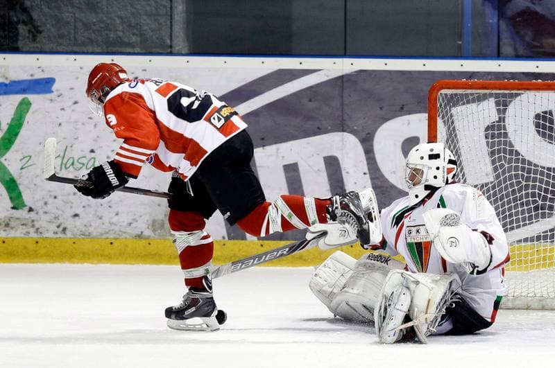 Ice Hockey. Polska Hokej Liga. GKS Tychy - Comarch Cracovia Krakow. 19.01.2014