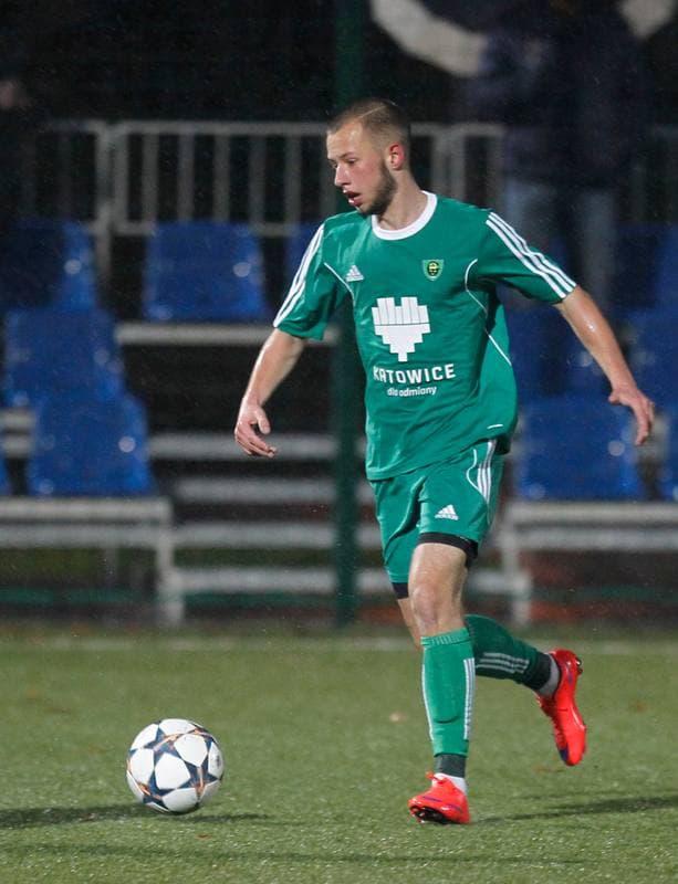 Football. IV Liga Katowice. GKS II Katowice - Slavia Ruda Slaska. 15.11.2015