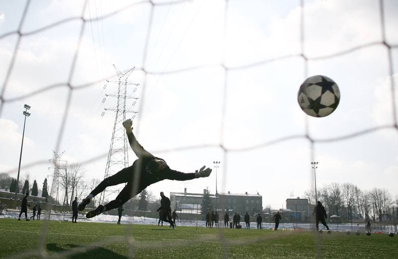 Football. GKS Katowice. Training. 19.01.2015