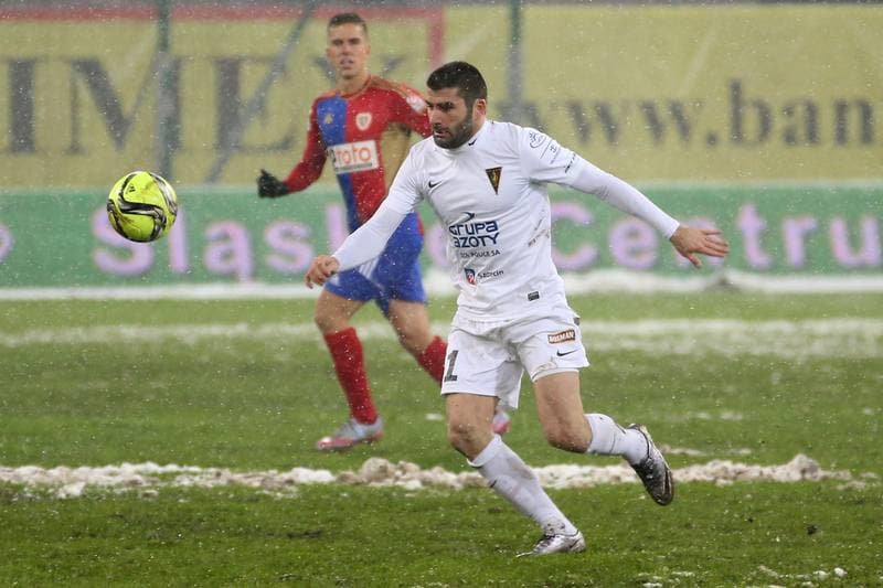 Football. Ekstraklasa. Piast Gliwice - Pogon Szczecin. 19.02.2016
