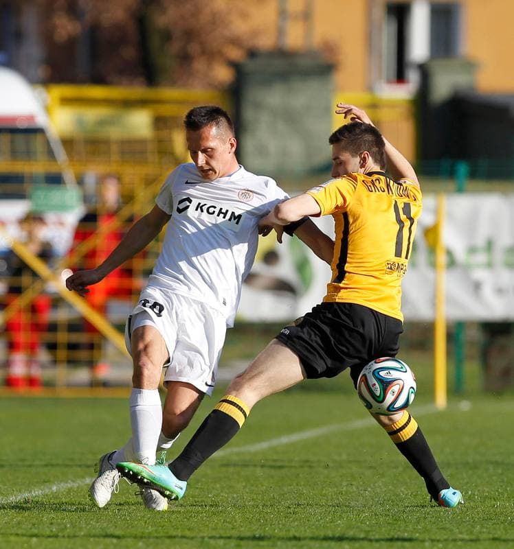 Football. I Liga. GKS Katowice - Zaglebie Lubin. 25.04.2015