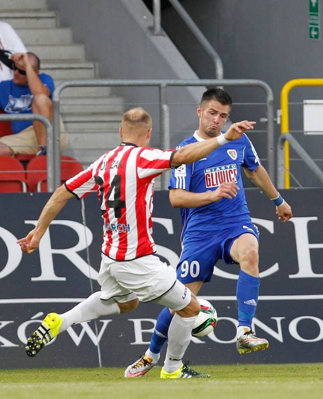 Football. T-Mobile Ekstraklasa. Cracovia Krakow - Piast Gliwice. 13.03.2015