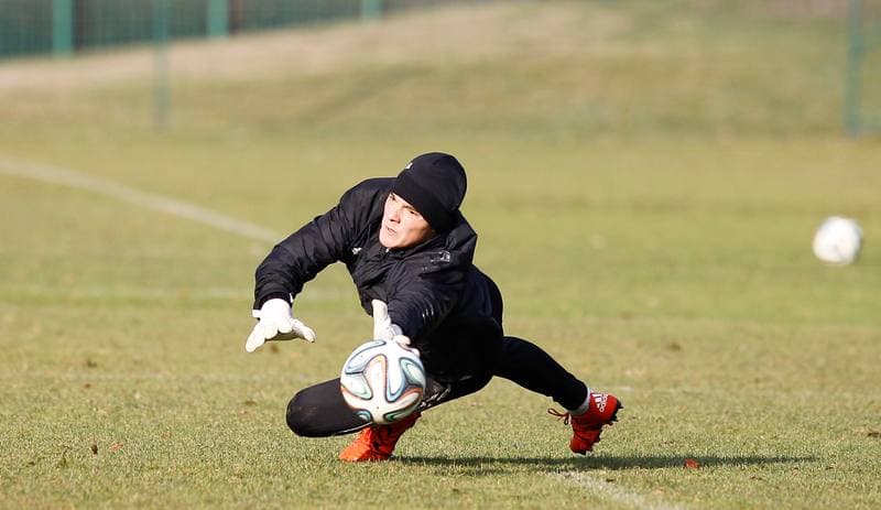 Football. GKS Katowice. Training. 19.01.2015