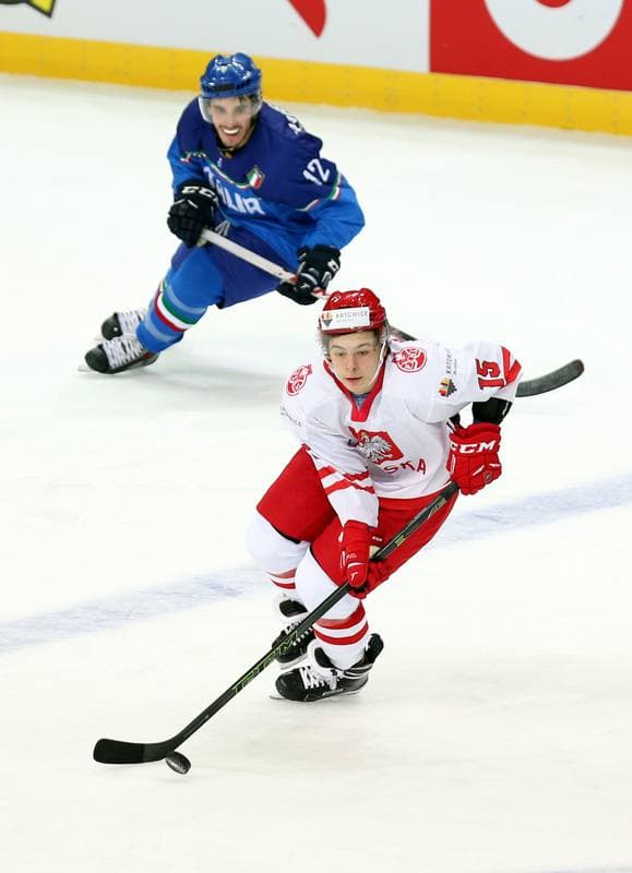 Ice Hockey. World Championship Division 1A. Italy - Poland. 23.04.2016