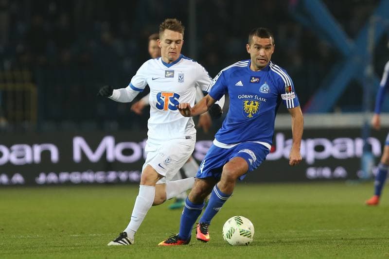 Football. Lotto Ekstraklasa. Ruch Chorzow - Lech Poznan. 04.11.2016