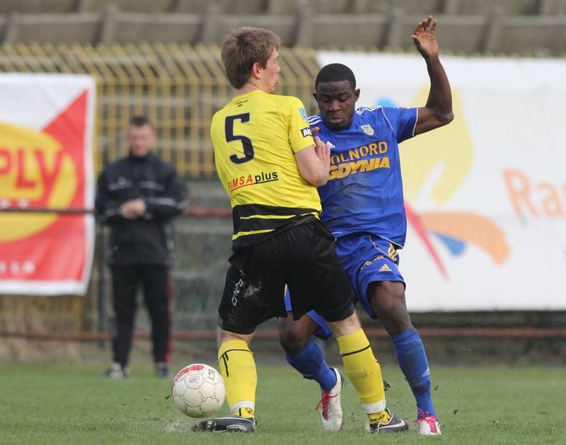 Football. Bytom I liga. Ruch Radzionkow - Arka Gdynia. 07.04.2012