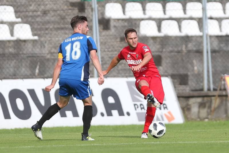 Football. Sparing. Zaglebie Sosnowiec - Sleza Wroclaw. 16.07.2018