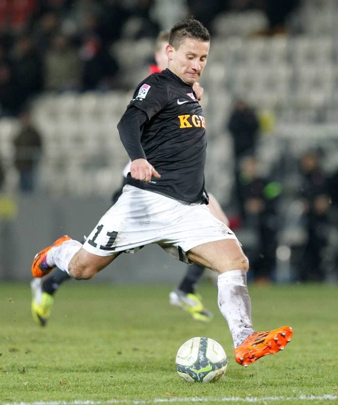 Football. T-Mobile Ekstraklasa. Cracovia Krakow - Zaglebie Lubin. 09.12.2013