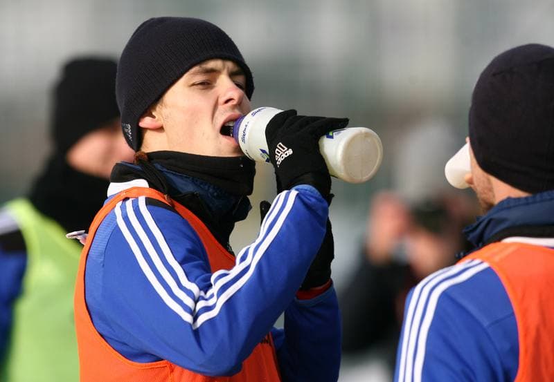 Football. Piast Gliwice. Training. 08.01.2015