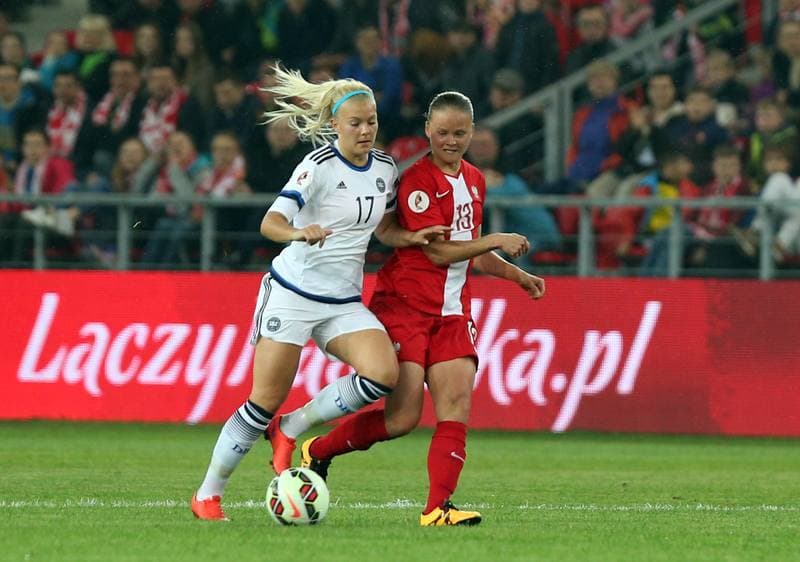 Football. Women's European Championship Qualifiers. Poland - Denmark. 07.04.2016