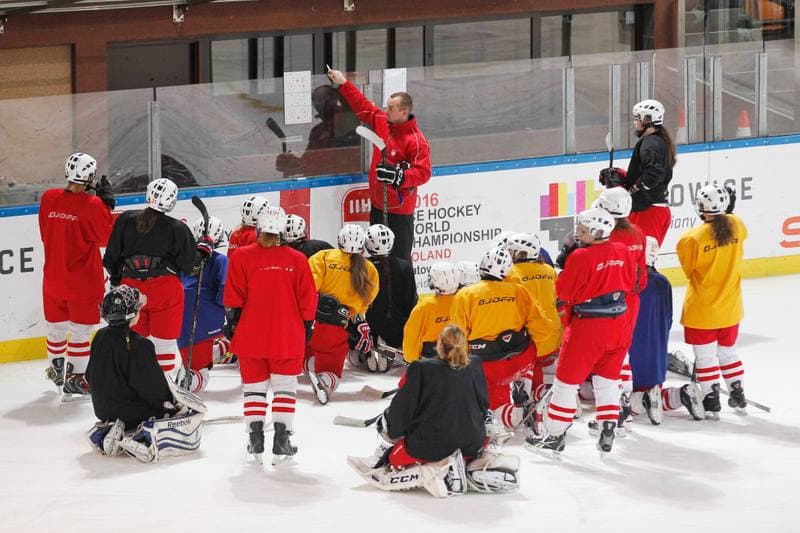 Ice Hockey. Women's National Team. Training. 30.03.2016