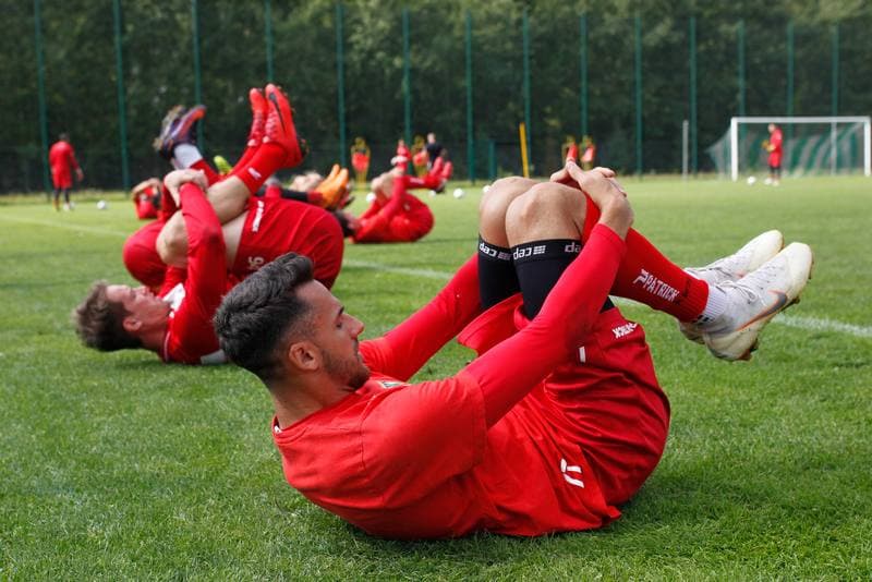 Football. Zaglebie Sosnowiec. Training. 06.09.2018