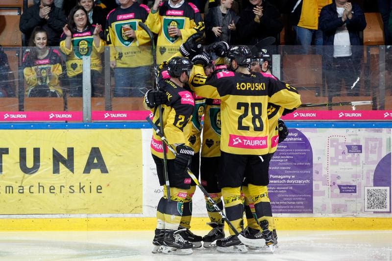 Ice Hockey. Tauron Hockey League. Tauron KH GKS Katowice - Comarch Cracovia. 23.03.2019