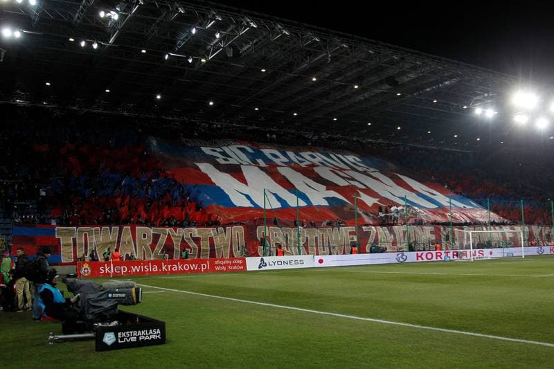 Football. Lotto Ekstraklasa. Wisla Krakow - Cracovia Krakow. 10.12.2016