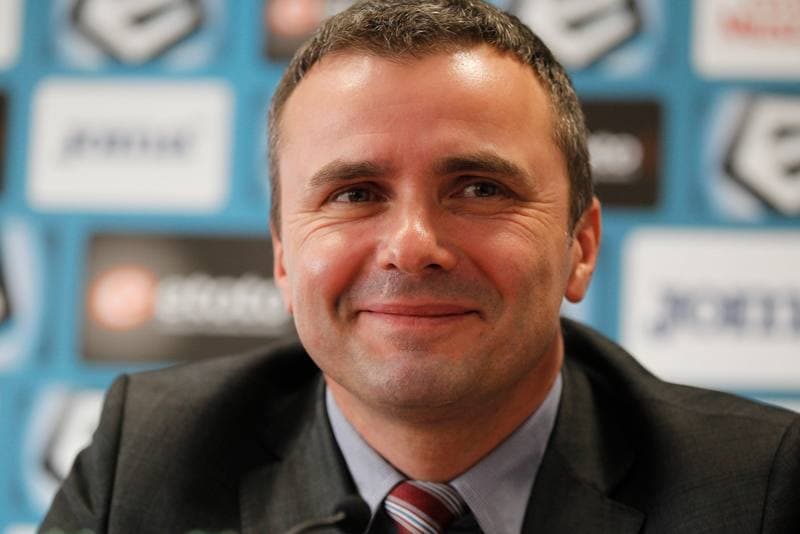 Football. Piast Gliwice. Press Conference. 10.02.2017