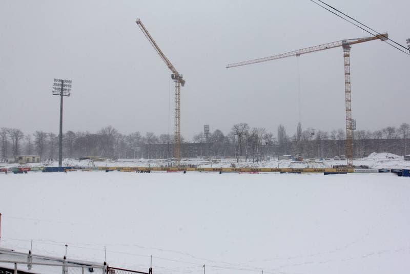 Football. Gornik Zabrze. Training. 15.02.2012