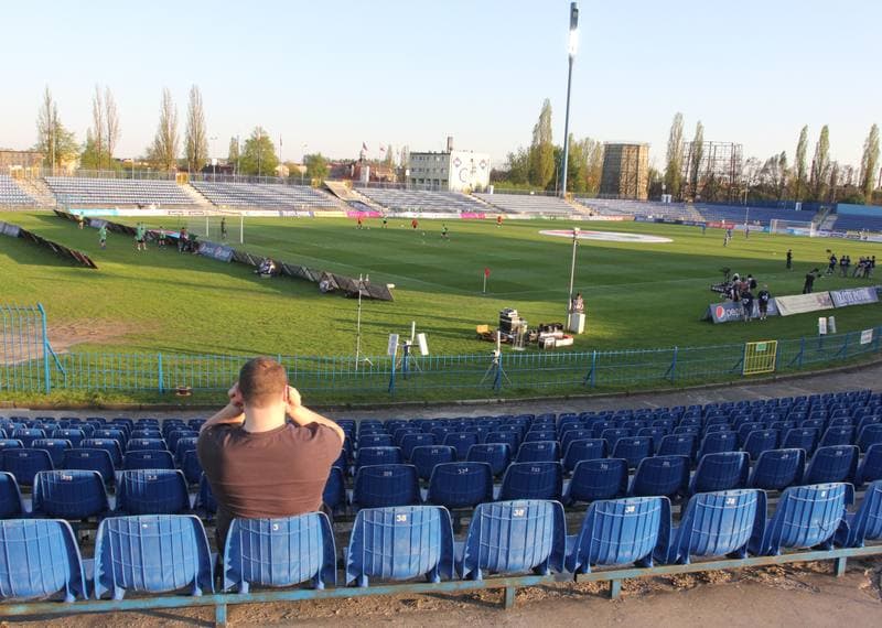 Football. T-Mobile Ekstraklasa. Ruch Chorzow - LKS Lodz. 28.04.2012