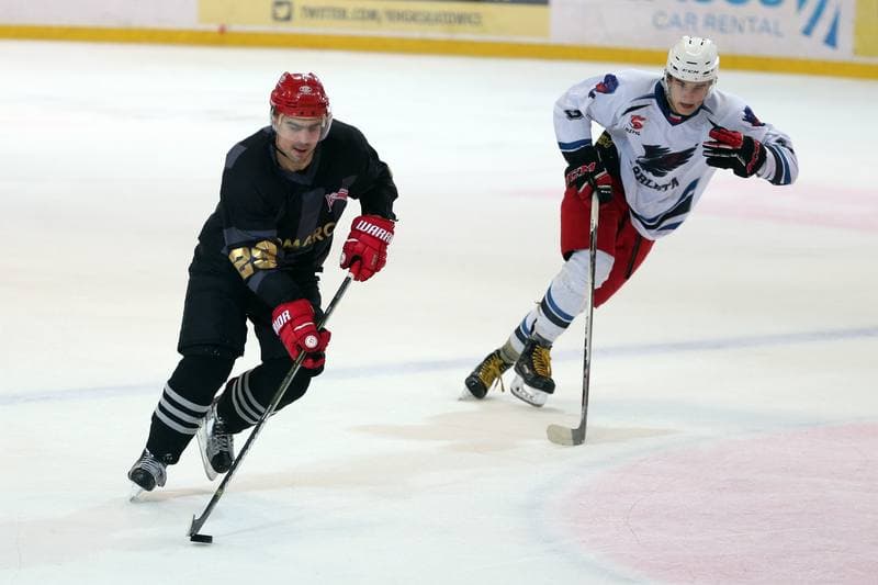Ice Hockey. Polska Hokej Liga. SMS PZHL Katowice - Comarch Cracovia Krakow. 15.10.2017