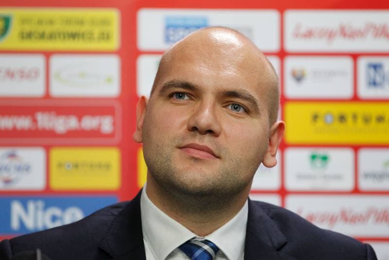 Football. GKS Katowice. Press Conference. 03.11.2017