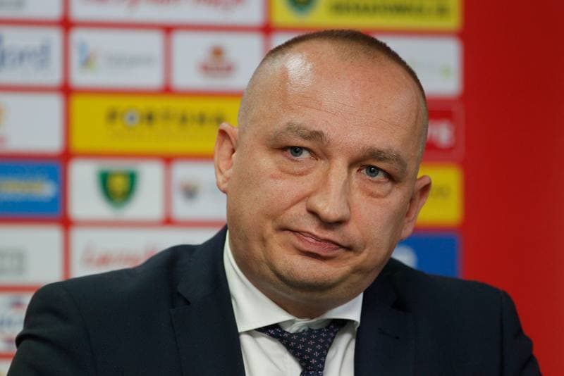 Football. GKS Katowice. Press Conference. 03.11.2017