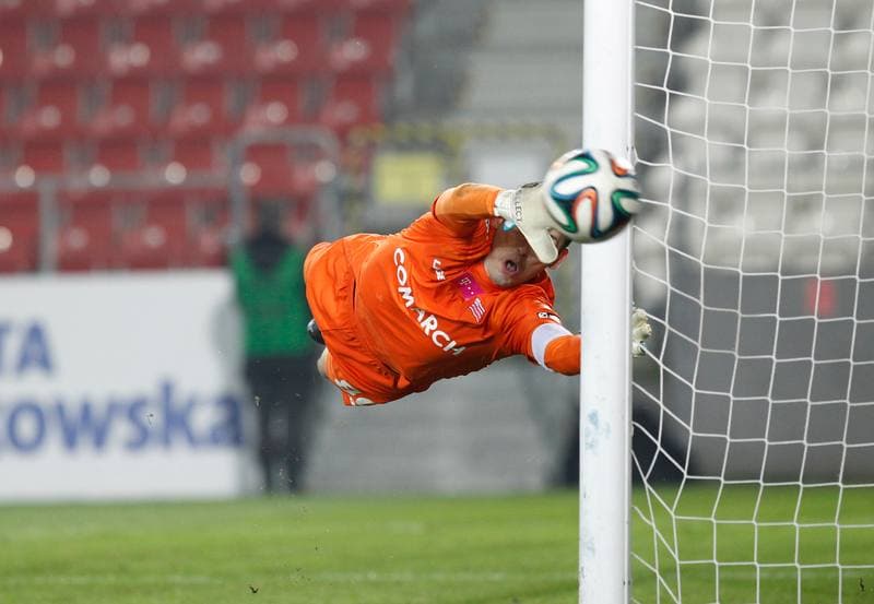 Football. T-Mobile Ekstraklasa. Cracovia Krakow - Gornik Zabrze. 24.11.2014