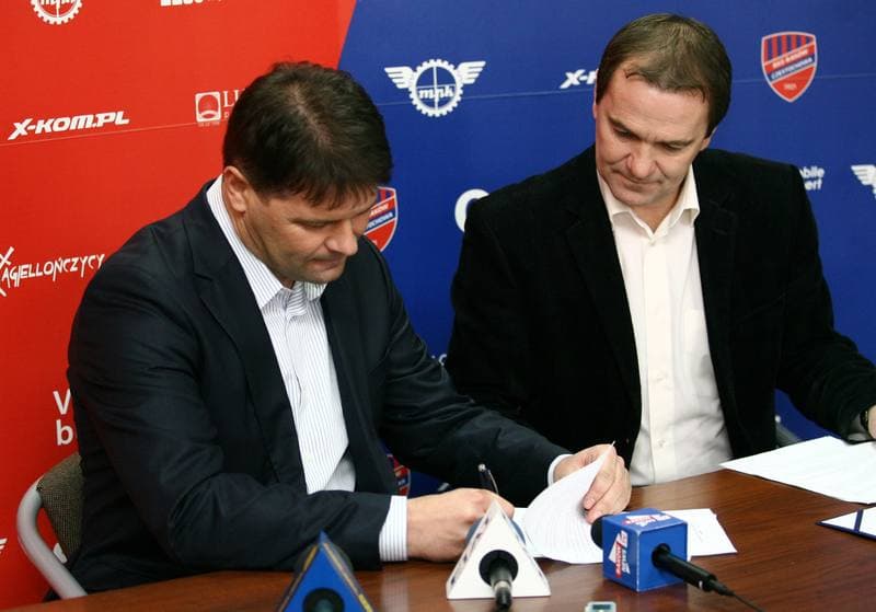 Football. Rakow Czestochowa. Press Conference. 18.12.2014