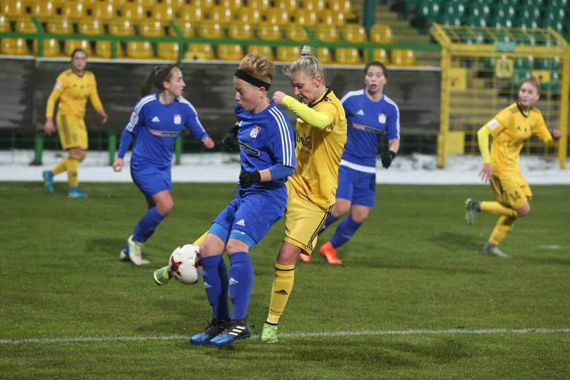 Football. Women's Polish Cup. GKS Katowice - AZS Wroclaw. 29.11.2017