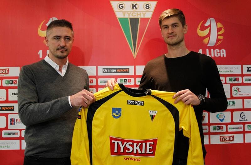 Football. GKS Tychy. Press Conference. 15.01.2015