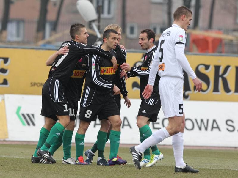 Football. T-Mobile Ekstraklasa. Gornik Zabrze - Lechia Gdansk. 10.03.2012