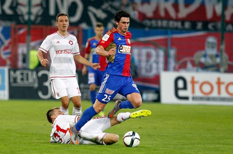 Football. PKO BP Ekstraklasa. Piast Gliwice - Wisla Krakow. 03.10.2015