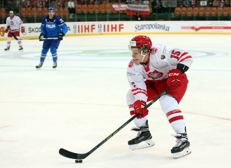 Ice Hockey. World Championship Division 1A. Italy - Poland. 23.04.2016
