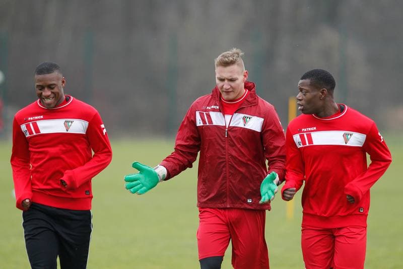 Football. Zaglebie Sosnowiec. Training. 08.01.2018