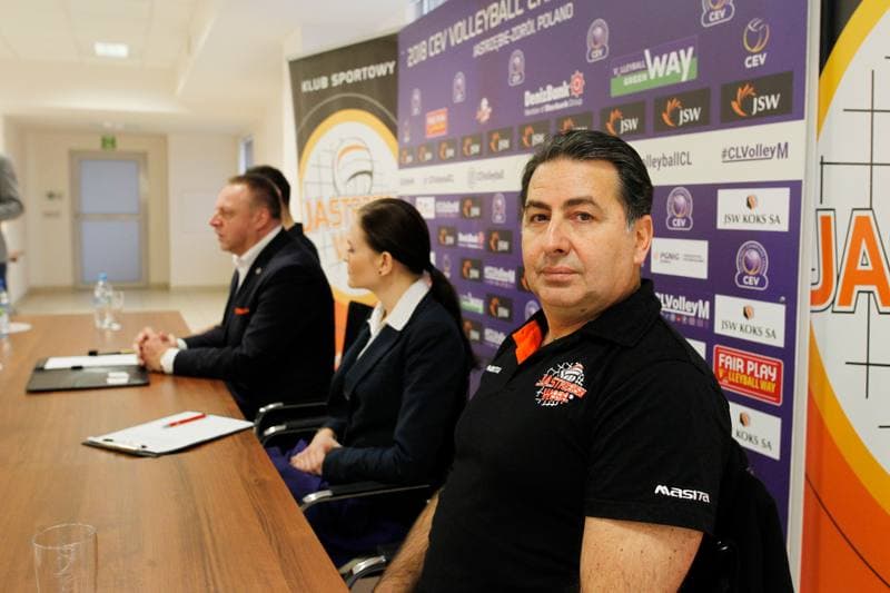 Volleyball. Jastrzebski Wegiel. Press Conference. 29.01.2018
