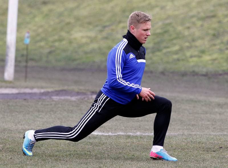 Football. Piast Gliwice. Training. 06.02.2014