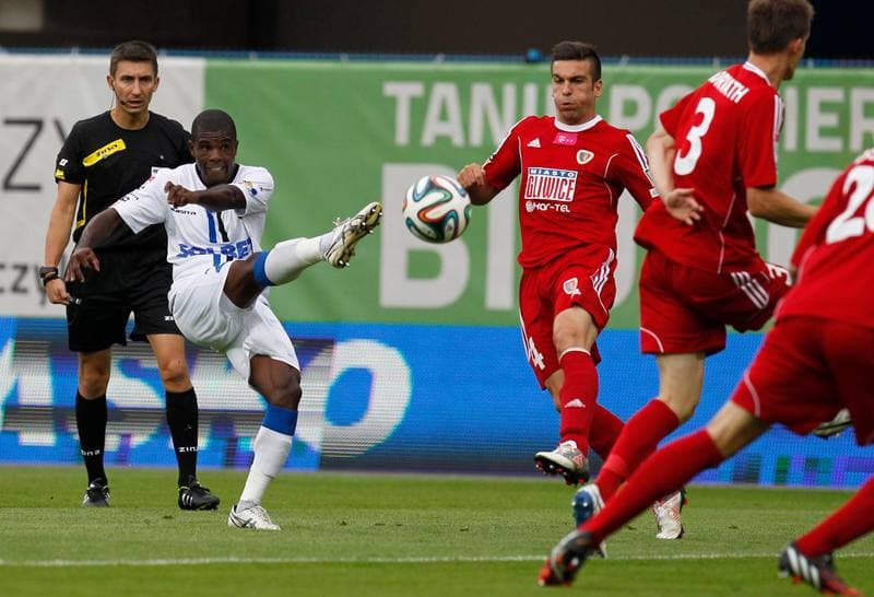 Football. T-Mobile Ekstraklasa. Piast Gliwice - Zawisza Bydgoszcz. 29.08.2014