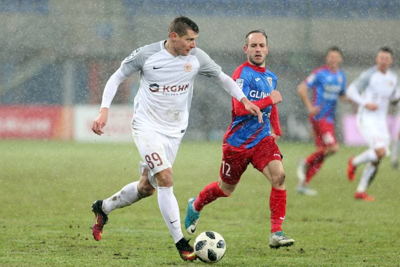 Football. Lotto Ekstraklasa. Piast Gliwice - Zaglebie Lubin. 16.03.2018