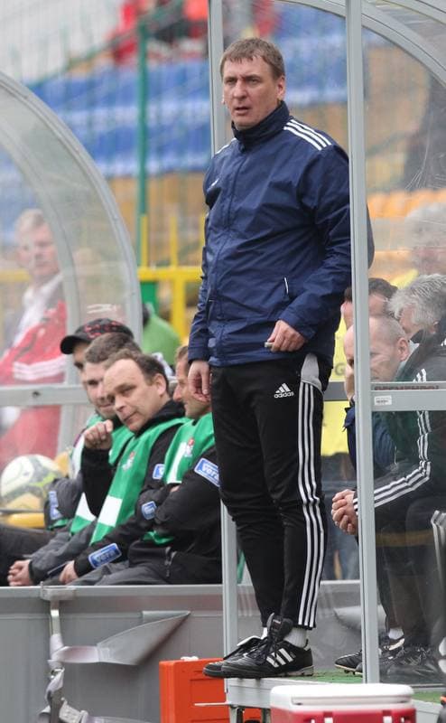 Football. T-Mobile Ekstraklasa. Podbeskidzie Bielsko-Biala - GKS Belchatow. 20.04.2013