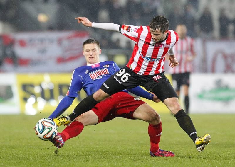 Football. T-Mobile Ekstraklasa. Cracovia Krakow - Piast Gliwice. 13.03.2015