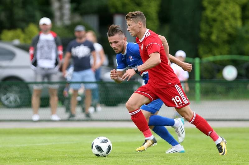 Football. Sparing. Podbeskidzie Bielsko-Biala - Piast Gliwice. 07.07.2018