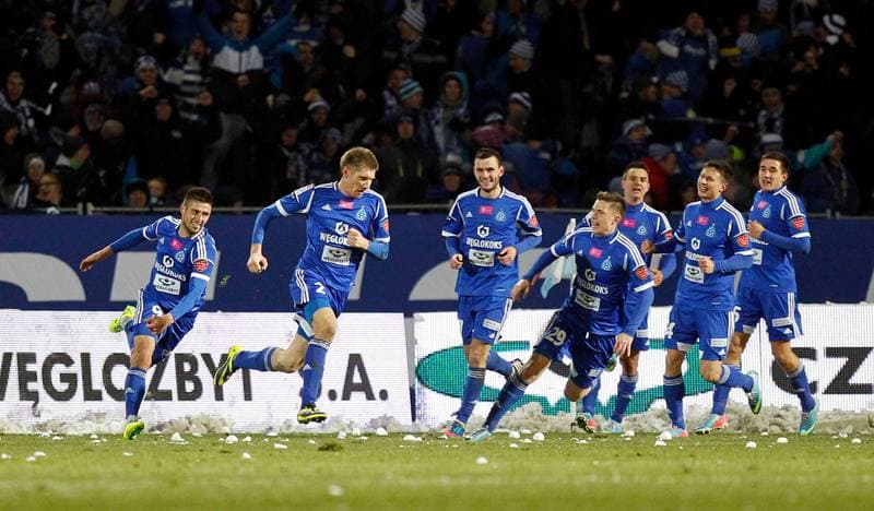 Football. T-Mobile Ekstraklasa. Ruch Chorzow - Gornik Zabrze. 04.10.2014