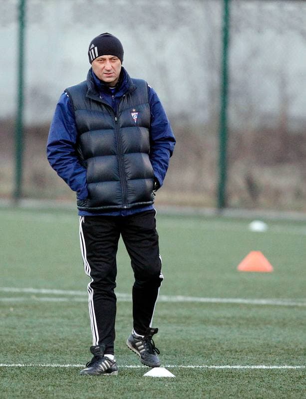 Football. Gornik Zabrze. Training. 08.01.2014