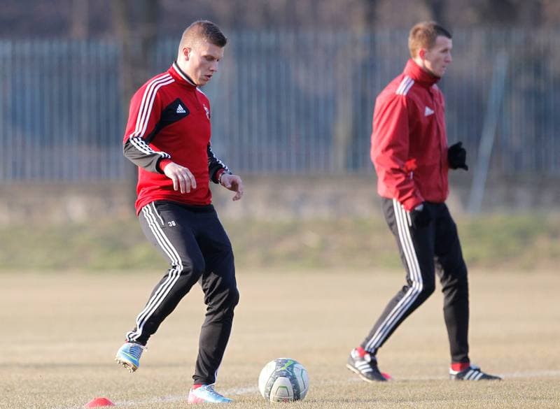 Football. Gornik Zabrze. Training. 07.01.2016