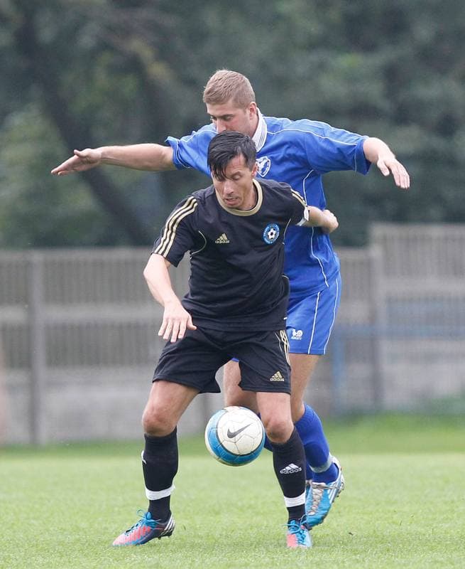 Football. Polish Cup. Orzel Mokre - Reprezentacja Slask Oldboyow. 02.09.2014
