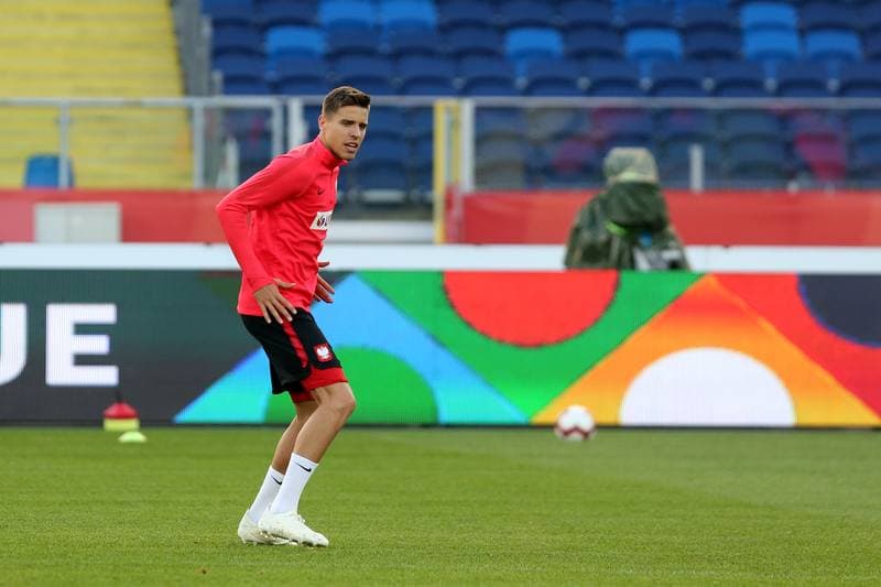 Football. Poland national team. Training. 13.10.2018