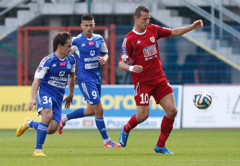 Football. Benefis Jaroslawa Kaszowskiego. Piast Gliwice - Ruch Chorzow. 12.10.2014