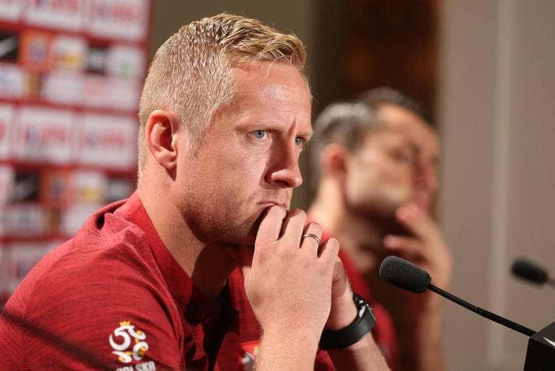 Football. Poland national team. Training. 09.10.2018